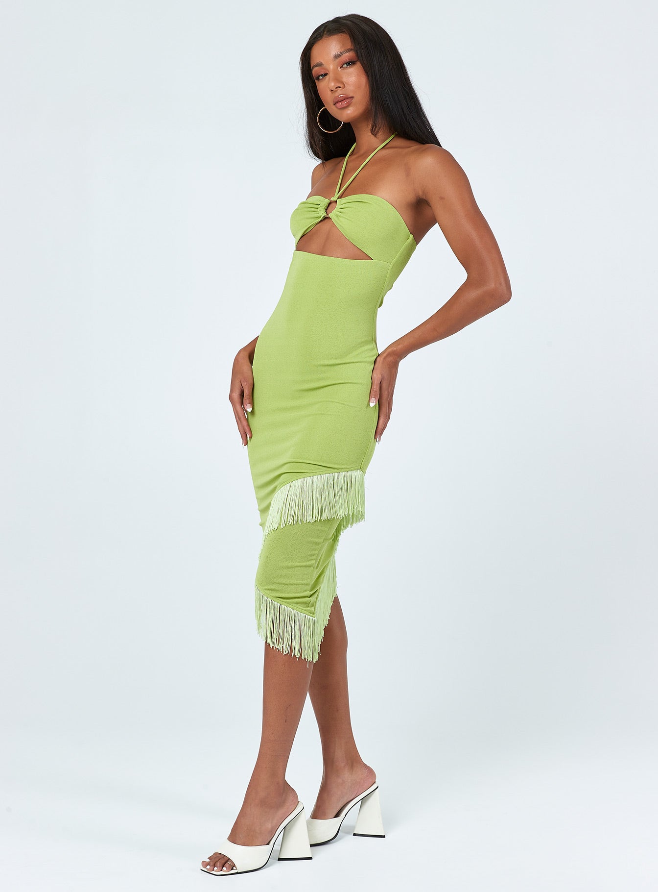 Tropicana Midi Dress Green
