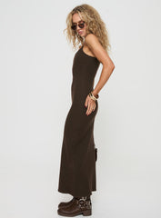 Kattan Maxi Dress Chocolate