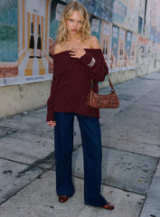 Maryanne Mid Rise Straight Leg Jeans Dark Wash