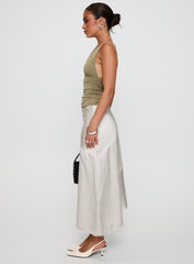 Priscella Asymmetrical Midi Skirt Multi