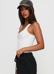 Baseline Rib Bodysuit White