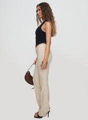 Kinkirk Flared Pants Taupe Tall