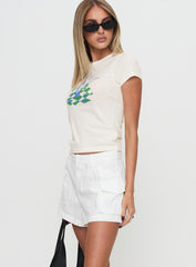 Colonel Cargo Mini Short White