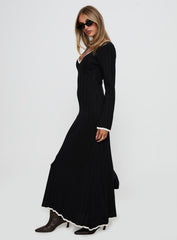 Claira Long Sleeve Maxi Dress Black