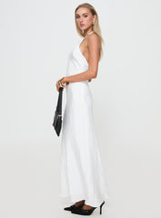 Just Peachy Maxi Dress White