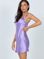 Star Shining Mini Dress Purple