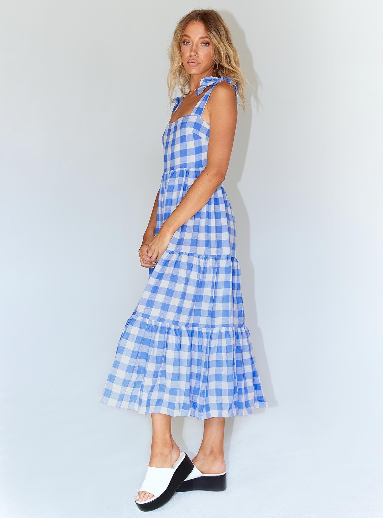 Rae Midi Dress Blue