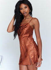Norman Mini Dress Rust