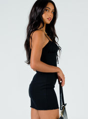 Slow Dancing Mini Dress Black