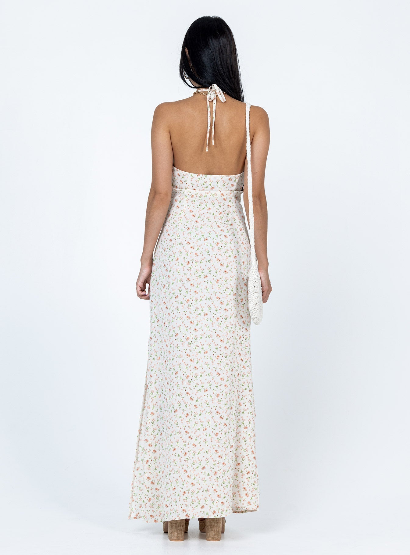 Delilah Maxi Dress White Multi