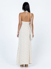 Delilah Maxi Dress White Multi