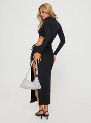 Barrows Long Sleeve Maxi Dress Black