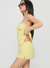 Lissone Tie Neck Set Yellow