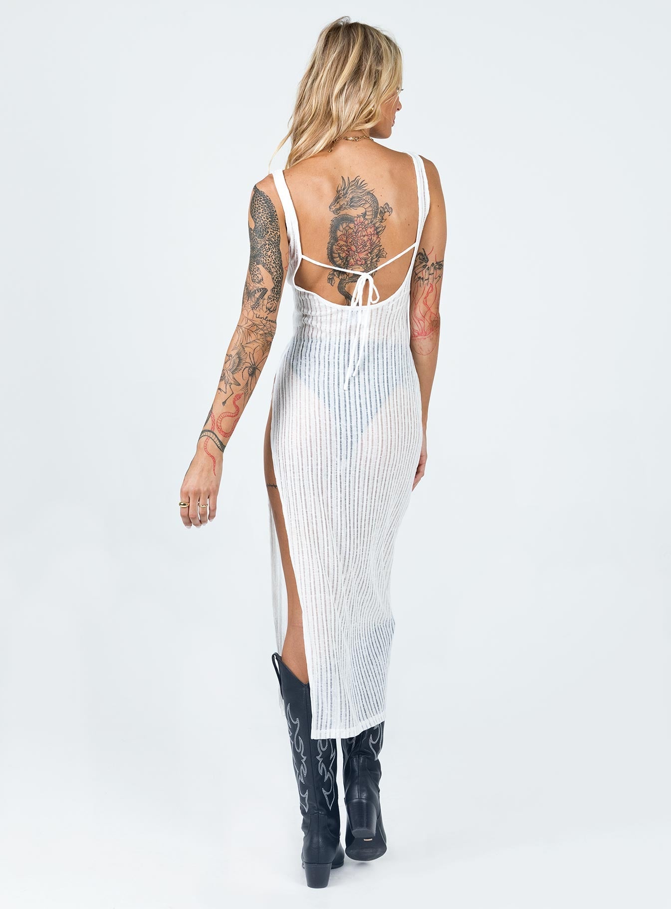 Jasmine Midi Dress White