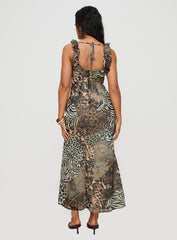 Ismeralda Maxi Dress Leopard