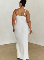 Kattan Maxi Dress White Curve