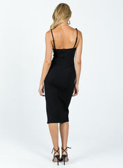 Malton Midi Dress Black