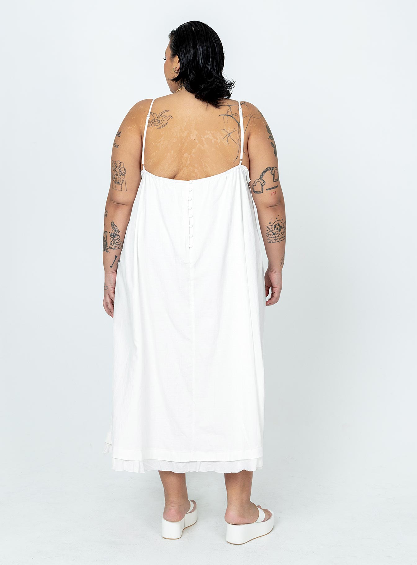 Empress Of Love Maxi Dress White Curve