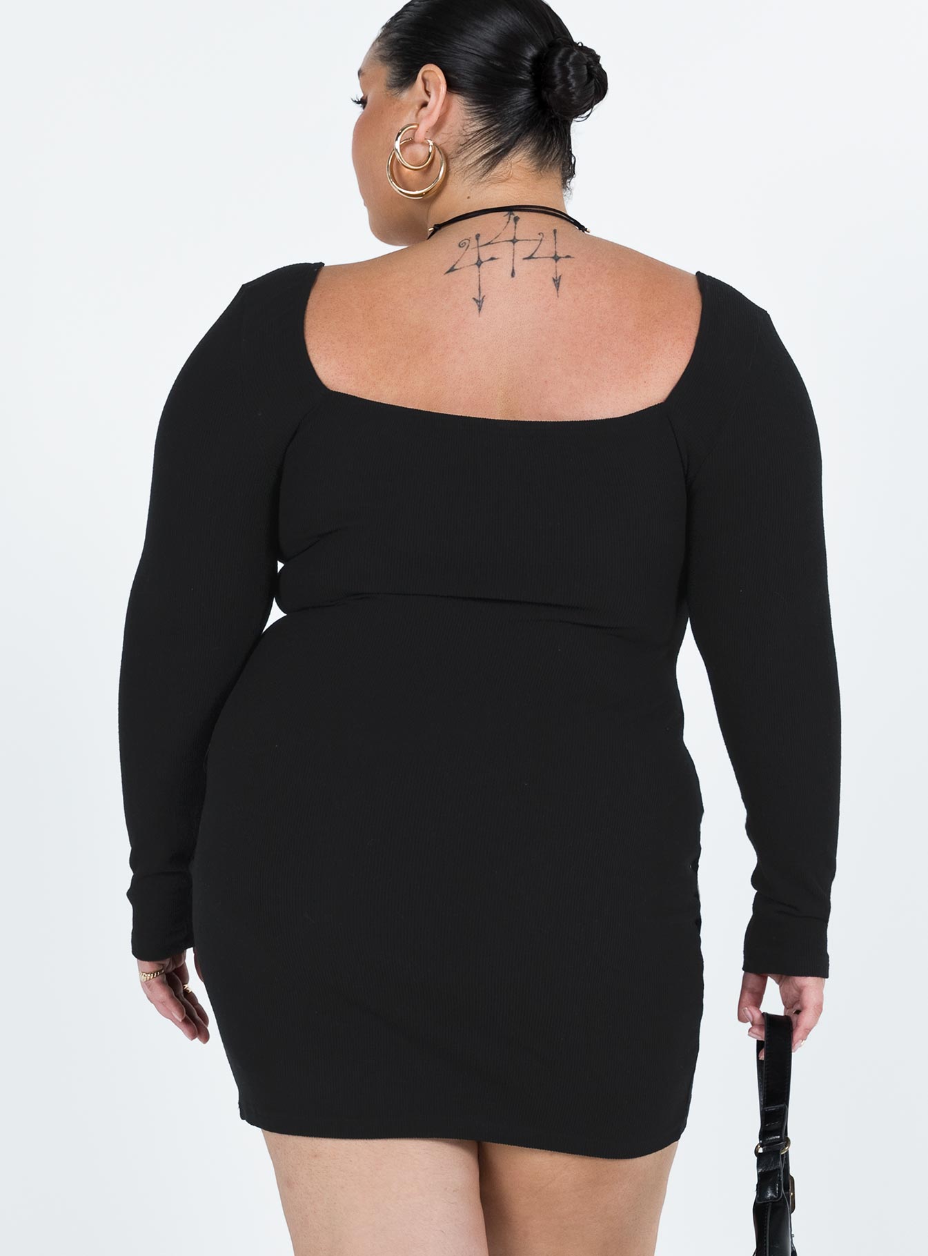 Denielle Mini Dress Black Curve