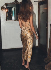 Jagger & Stone The Gina Snakeskin Midi Dress
