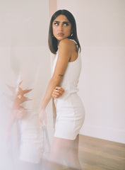 Classic Tank Dress White