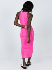 Everlast Midi Dress Hot Pink