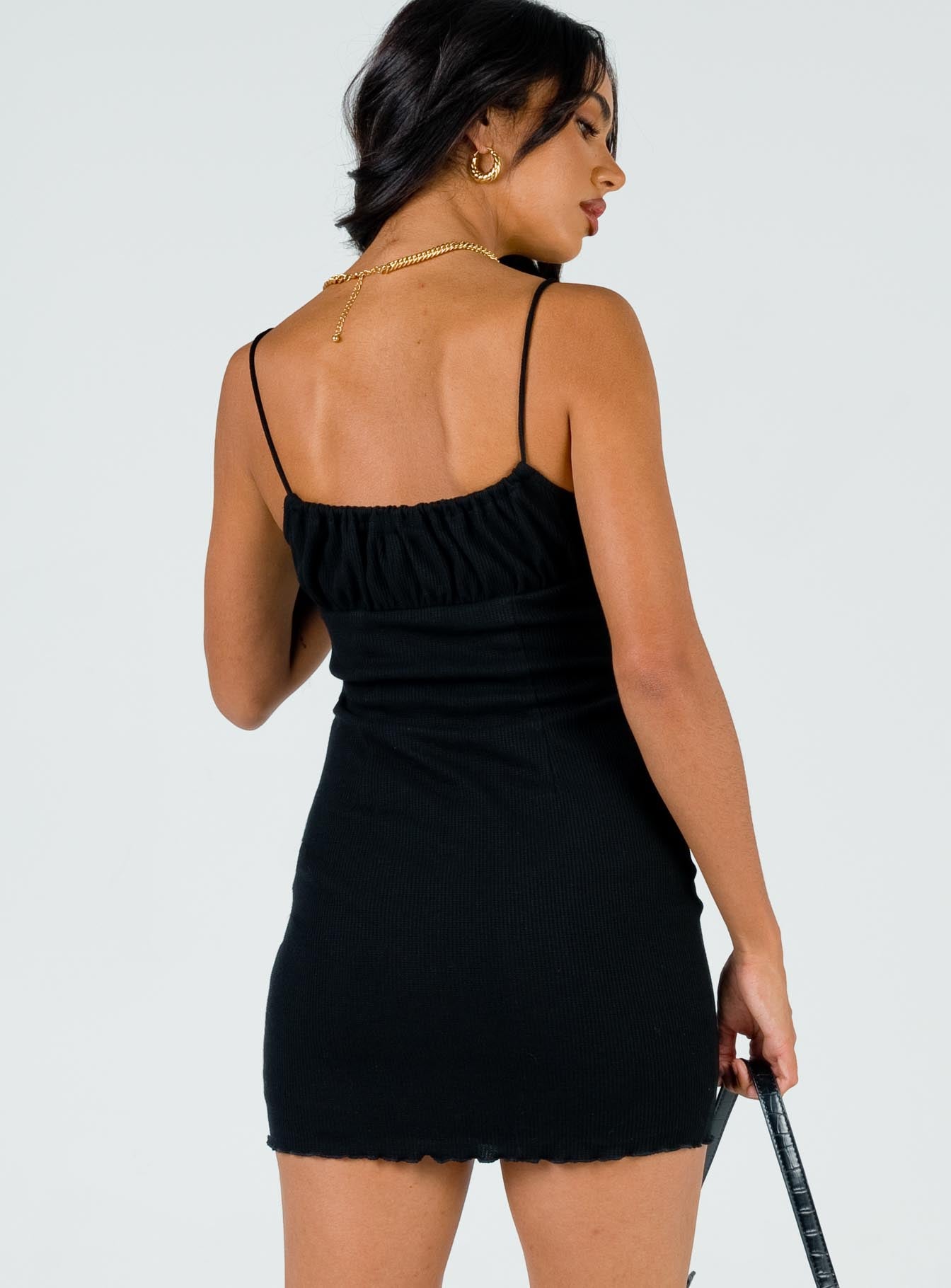 Slow Dancing Mini Dress Black