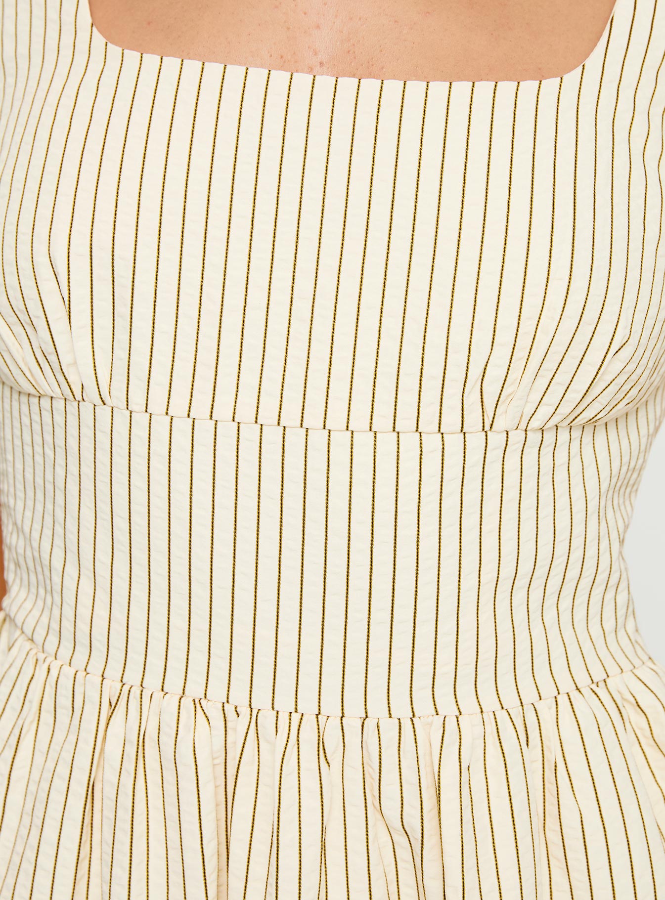 Phillipson Mini Dress Beige Stripe