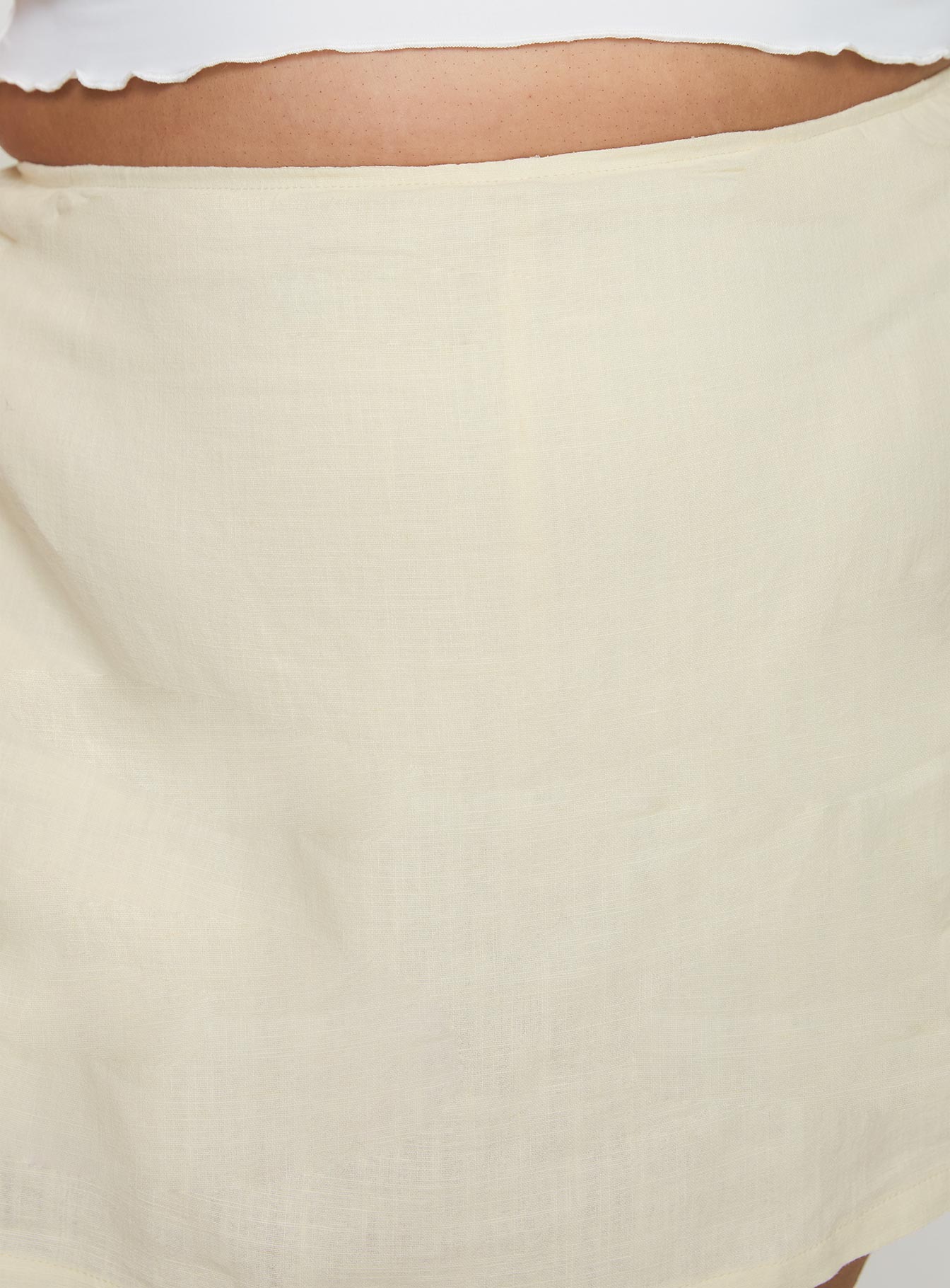 Gigi Skort Linen Cream Curve