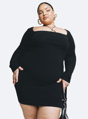 Denielle Mini Dress Black Curve
