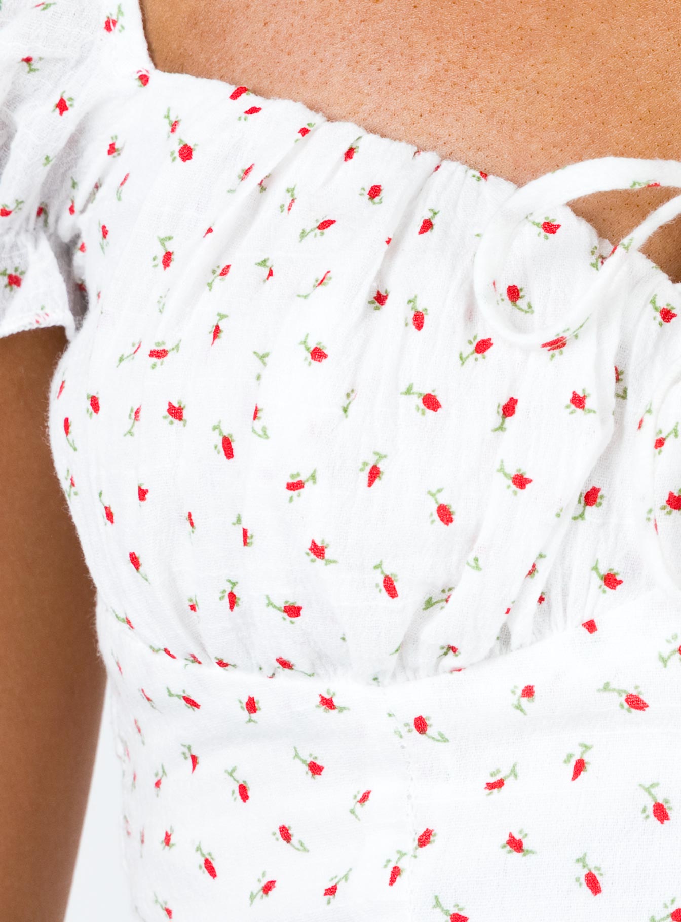Natalina Mini Dress White / Red
