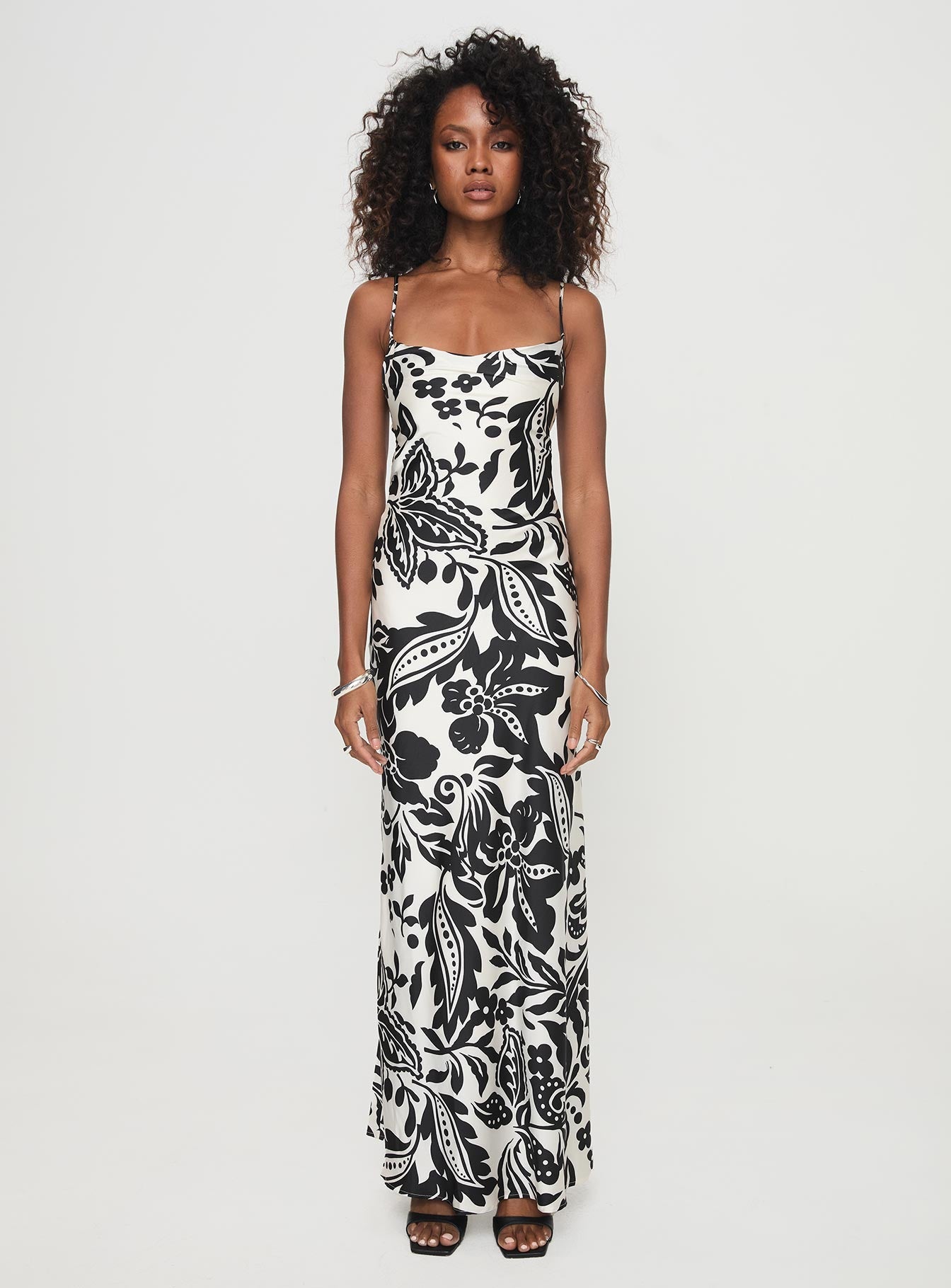 Conti Maxi Dress Black / White