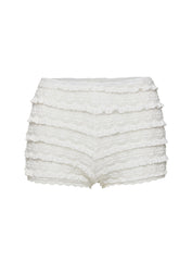 Angelis Lace Shorts White