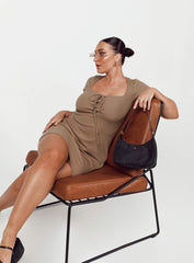 Caleb Mini Dress Brown