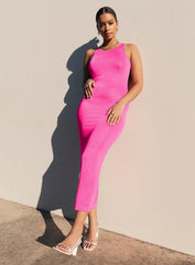 Everlast Midi Dress Hot Pink